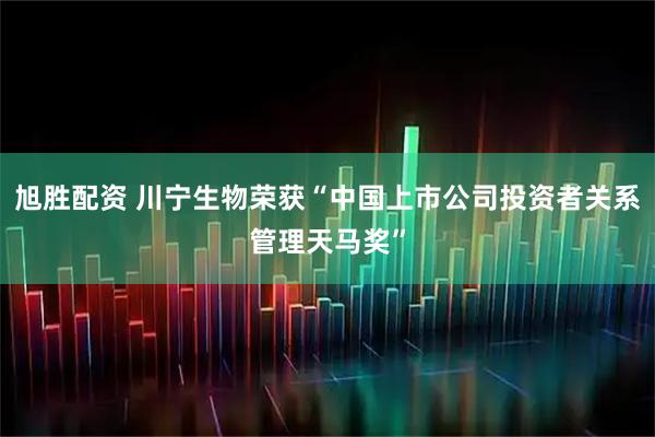 旭胜配资 川宁生物荣获“中国上市公司投资者关系管理天马奖”